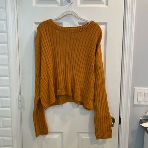 l.a. hearts orange long sleeve sweater